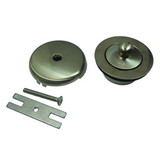 Kingston Brass DLT5301A8 Lift And Turn Tub Drain Kit - Brushed Nickel