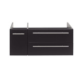 Fresca FCB6136ES-UNS-R Fresca Lucera 36" Espresso Wall Hung Undermount Sink Modern Bathroom Vanity Cabinet - Right Version