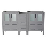 Fresca FCB62-241224GR Fresca Torino 60" Gray Modern Bathroom Vanity Cabinets