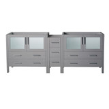 Fresca FCB62-361236GR Fresca Torino 83" Gray Modern Bathroom Vanity Cabinet