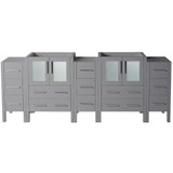 Fresca FCB62-72GR Fresca Torino 72" Gray Modern Bathroom Vanity Cabinets