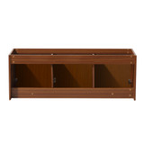 Fresca FCB8093TK Fresca Vista 60" Teak Wall Hung Single Sink Modern Bathroom Vanity Cabinet