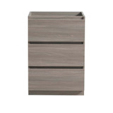 Fresca FCB9324MGO Fresca Lazzaro 24" Gray Wood Free Standing Modern Bathroom Vanity Cabinet