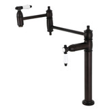 Kingston Brass KS3705BPL Bel-Air Deck Mount Pot Filler, Oil Rubbed Bronze