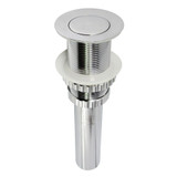 Kingston Brass EV8411 Coronet Push Pop-Up Bathroom Sink Drain without Overflow, Polished Chrome