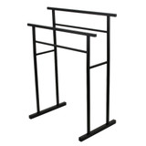 Kingston Brass  SCC8240 Edenscape Pedestal Steel Construction Towel Rack, Matte Black