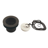 Kingston Brass DSP15ORB 1-1/2" Chain and Stopper Tub Drain with 1-1/2" Body Thread, Oil Rubbed Bronze