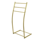 Kingston Brass SCC8257 Edenscape Freestanding Steel Towel Rack, Brushed Brass