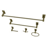 Kingston Brass BAHK8212478AB Continental 5-Piece Bathroom Accessory Set, Antique Brass