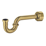 Kingston Brass  Fauceture CC8147 Circlet 1-1/4-inch Brass P-Trap, 18 Gauge, Brushed Brass