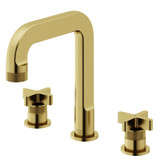 Vigo Wythe Two Handle Widespread Bathroom Faucet In Matte Brushed Gold