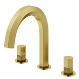 Vigo Hart Widespread Two Handle Bathroom Faucet In Matte Brushed Gold