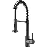 Vigo Edison Pull-Down Spray Kitchen Faucet In Graphite Black