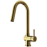 Vigo  VG02008MG Gramercy Pull-Down Kitchen Faucet In Matte Brushed Gold