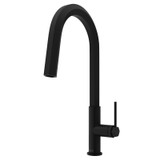 Vigo Hart Hexad Pull-Down Kitchen Faucet In Matte Black