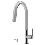 Vigo VG02034STK2 Hart Hexad Pull-Down Kitchen Faucet With Soap Dispenser In Stainless Steel