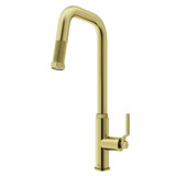 Vigo VG02036MG Hart Angular Pull-Down Kitchen Faucet In Matte Brushed Gold