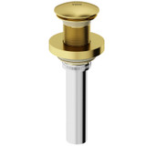 Vigo VG07000MG Vessel Bathroom Sink Pop-Up Drain And Mounting Ring In Matte Brushed Gold