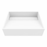 Vigo Starr Rectangular Matte Stone Vessel Bathroom Sink - 17 1/8 inch