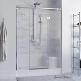 Swiss Madison SM-SB537W Aquatique 60" x 32" Left Drain, Shower Base