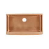 Swiss Madison SM-KS761RG Rivage 36" x 21" Stainless Steel, Single Sink, Farmhouse Kitchen Sink with Apron in Rose Gold