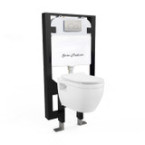 Swiss Madison SM-WK450-01C Well Made Forever SM-WK450-01C - Ivy Wall Hung Elongated Toilet Bundle, Glossy White