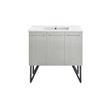 Swiss Madison SM-BV233 Annecy 36" Bathroom Vanity - Brushed Grey With Sink Swiss Madison SM-BV233 Annecy 36" Bathroom Vanity - Brushed Grey With Sink