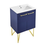 Swiss Madison SM-BV252L Annecy 24" Bathroom Vanity in Granger Blue