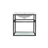 Swiss Madison SM-BV552 Pierre 24" Wall-Mounted Bathroom Vanity - Matte Black With Sink Swiss Madison SM-BV552 Pierre 24" Wall-Mounted Bathroom Vanity - Matte Black With Sink