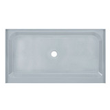 Swiss Madison SM-SB523E Voltaire 60 x 36 Single-Threshold, Center Drain, Shower Base in Grey