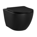 Swiss Madison SM-WT449MB St. Tropez Wall-Hung Toilet Bowl in Matte Black Swiss Madison SM-WT449MB St. Tropez Wall-Hung Toilet Bowl in Matte Black