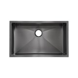 Swiss Madison SM-KU700B Rivage 30" x 18" Stainless Steel, Single Sink, Undermount Kitchen Sink, Black