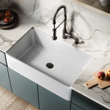 Swiss Madison SM-KS247 Élégance 33" x 20" Ceramic, Farmhouse Kitchen Sink