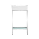 Swiss Madison SM-BV70C Pierre 19.5 Single, Freestanding, Open Shelf, Chrome Metal Frame Bathroom Vanity With Sink Swiss Madison SM-BV70C Pierre 19.5 Single, Freestanding, Open Shelf, Chrome Metal Frame Bathroom Vanity With Sink