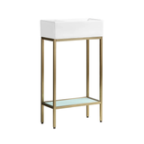 Swiss Madison SM-BV70G Pierre 19.5" Single, Freestanding, Open Shelf, Gold Metal Frame Bathroom Vanity With Sink Swiss Madison SM-BV70G Pierre 19.5" Single, Freestanding, Open Shelf, Gold Metal Frame Bathroom Vanity With Sink