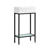 Swiss Madison SM-BV70MB Pierre 19.5" Single, Freestanding, Open Shelf, Matte Black Frame Bathroom Vanity With Sink Swiss Madison SM-BV70MB Pierre 19.5" Single, Freestanding, Open Shelf, Matte Black Frame Bathroom Vanity With Sink