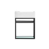 Swiss Madison SM-BV551 Pierre 19.5" Single, Metal Frame, Open Shelf, Bathroom Vanity With Sink Swiss Madison SM-BV551 Pierre 19.5" Single, Metal Frame, Open Shelf, Bathroom Vanity With Sink