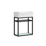 Swiss Madison SM-BV551 Pierre 19.5" Single, Metal Frame, Open Shelf, Bathroom Vanity With Sink Swiss Madison SM-BV551 Pierre 19.5" Single, Metal Frame, Open Shelf, Bathroom Vanity With Sink