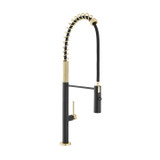 Swiss Madison SM-KF77BG Chalet Single Handle, Pull-Down Kitchen Faucet - Brushed Gold and Black Swiss Madison SM-KF77BG Chalet Single Handle, Pull-Down Kitchen Faucet - Brushed Gold and Black