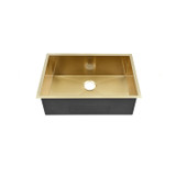 Swiss Madison SM-KU708G Tourner 26 x 18 Stainless Steel, Single Sink, Undermount Kitchen Sink, Gold