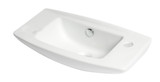Alfi  ABC115 White 20" x 10" Small Wall Mounted Ceramic Sink with Faucet Hole