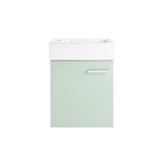 Swiss Madison SM-BV615 Colmer 18" Wall-Mounted Bathroom Vanity - Mint With Sink Swiss Madison SM-BV615 Colmer 18" Wall-Mounted Bathroom Vanity - Mint With Sink