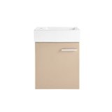 Swiss Madison SM-BV616 Colmer 18" Wall-Mounted Bathroom Vanity - Sandstone With Sink Swiss Madison SM-BV616 Colmer 18" Wall-Mounted Bathroom Vanity - Sandstone With Sink