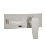 Swiss Madison SM-BF42BN Voltaire Single-Handle, Wall-Mount, Bathroom Faucet in Brushed Nickel
