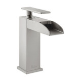 Swiss Madison SM-BF50BN Concorde Single Hole, Single-Handle, Waterfall Bathroom Faucet in Brushed Nickel