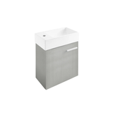 Swiss Madison SM-BV613 Colmer 18" Wall-Mounted Bathroom Vanity - Brushed Grey With Sink Swiss Madison SM-BV613 Colmer 18" Wall-Mounted Bathroom Vanity - Brushed Grey With Sink