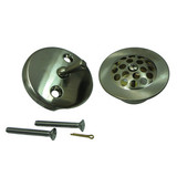 Kingston Brass DTL5305A8 Grid Tub Drain Kit - Brushed Nickel
