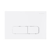 Swiss Madison SM-WC003MW Wall Mount Dual Flush Actuator Plate with Rectangle Push Buttons in Matte White