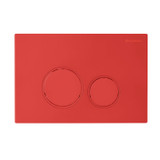 Swiss Madison SM-WC001MR Wall Mount Dual Flush Actuator Plate with Round Push Buttons - Matte Red