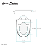 Swiss Madison SM-QRS58 St Tropez Toilet Seat Swiss Madison SM-QRS58 St Tropez Toilet Seat